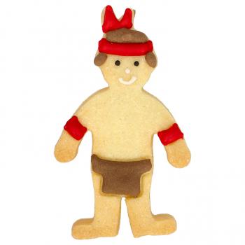 Ausstechform -  Indianer, 8,5 cm - Edelstahl, mit Innenprägung